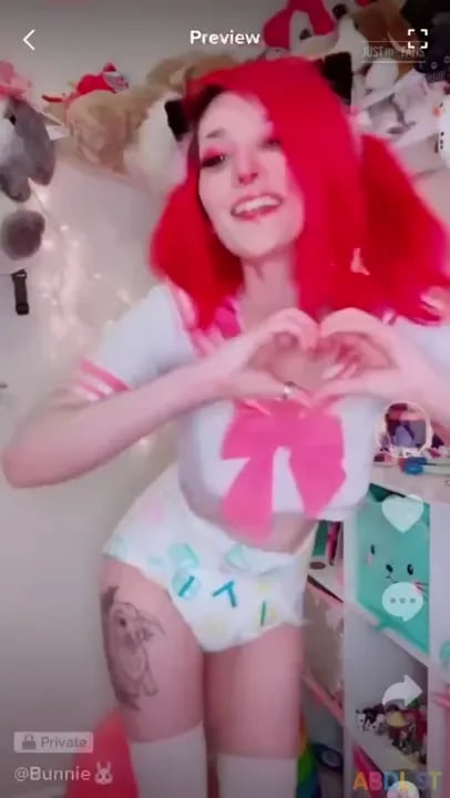 Succubunnie - Cute Diapered TikToks Part 1