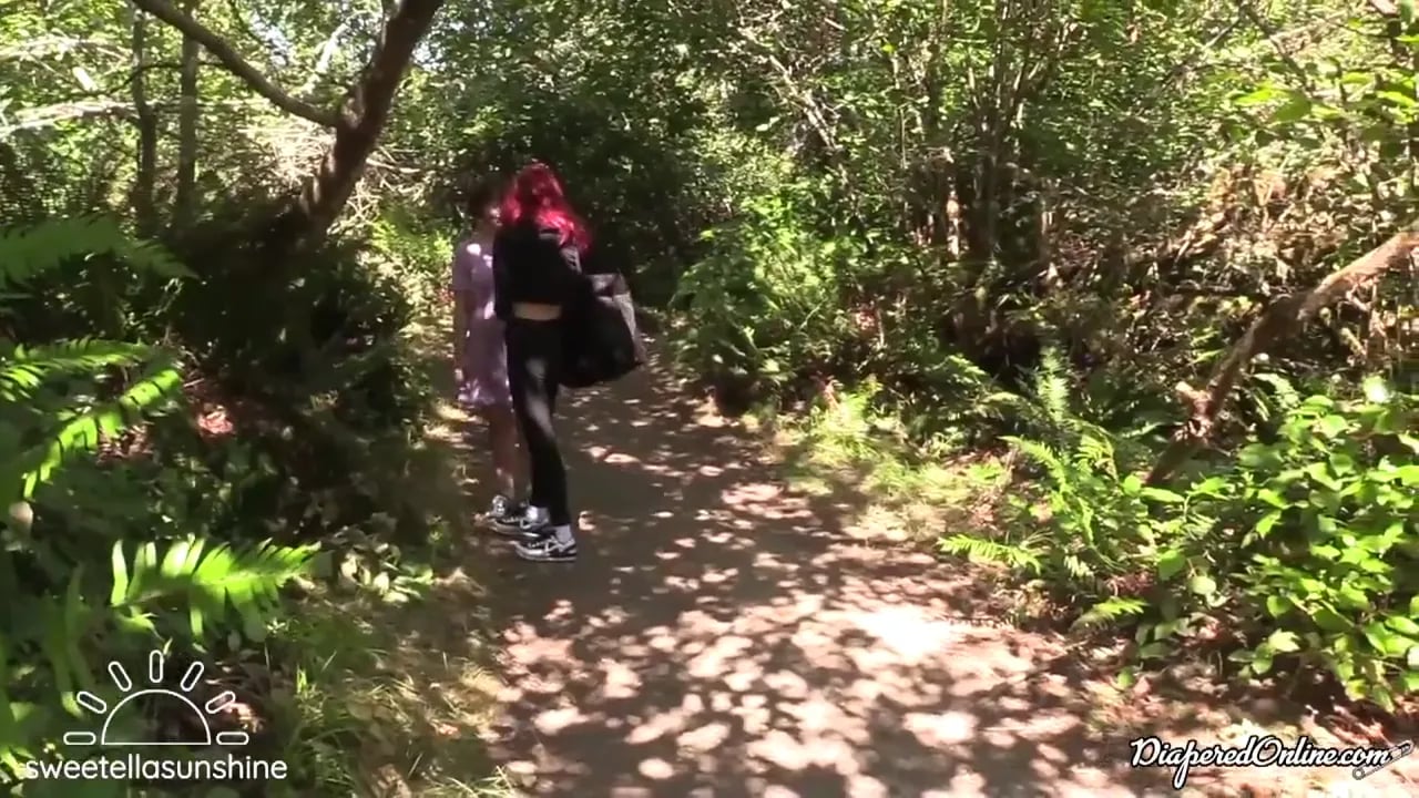 Ella Raine - Ella diapered at Park.mp4