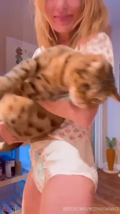 Misspandapants - Being Silly With My Huge Cat